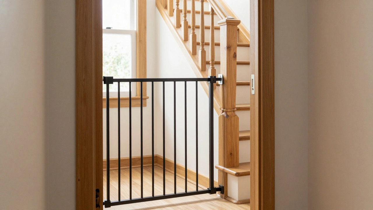 Pressure mounted versus hardware mounted gate installation types