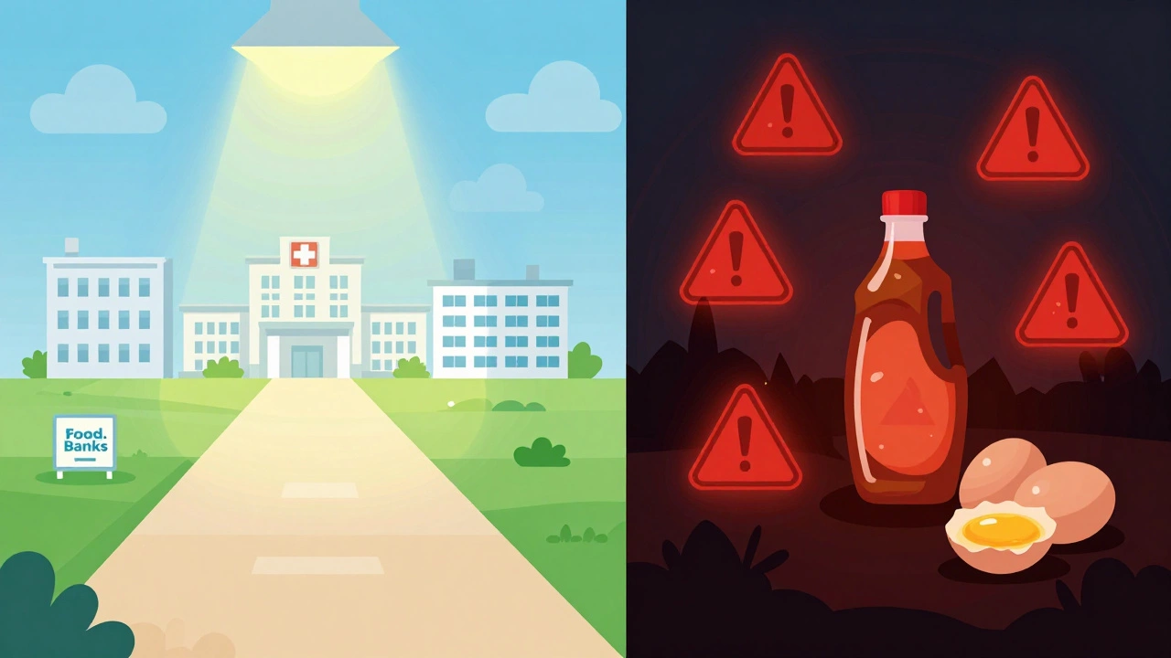 Contrast between safe resources and dangerous feeding myths